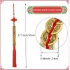Bwinka Chinese Lucky 10 Coins Charm on Auspicious Red Cord