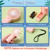 Woanger 100 Pcs Mini Portable Handheld Fan Bulk with Rope