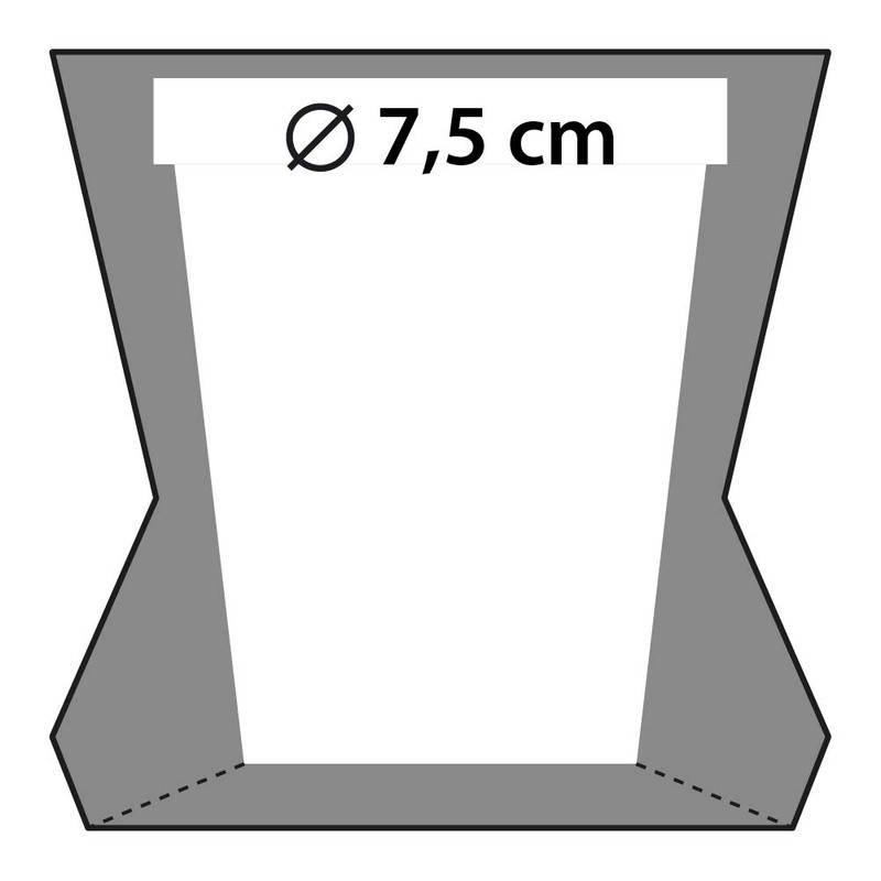 CONCRETTE Flower Pot, Matte White, 9x9x9 cm