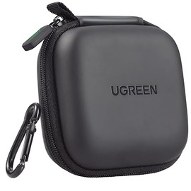 UGREEN Funda Almacenamiento para Auriculares, Mini Organizador Portátil de EVA para Cables, Estuche Rígida Impermeable para Guardar AirPods, Cargador, Tarjeta SD, MP3, Llaves