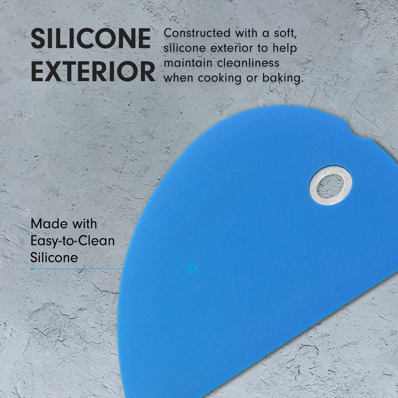 Messermeister Silicone Bowl Scraper, Blue