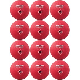 CHAMPION SPORTS PLAYGROUND BALLS INFLATES TO 10IN (Set of 12)