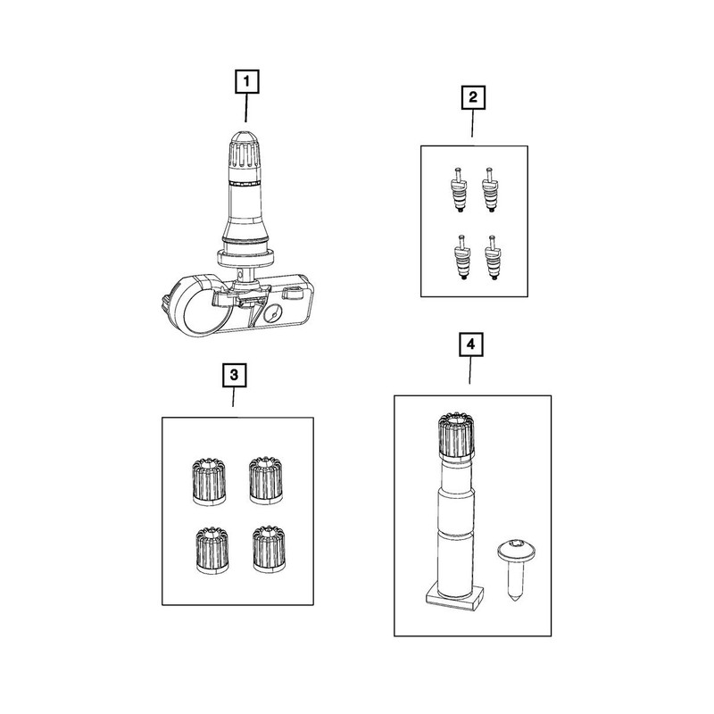 Mopar 68293199AA SENSOR TIRE PRESSURE