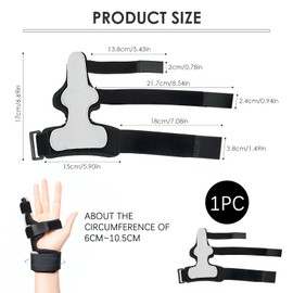 NIRJIK Thumb Splint, Thumb Brace, Thumb Orthosis for Left and Right Hand - Stable Support for CCD Thumb Joint, Trigger Finger and Arthritis with 3D Aluminium Plate