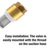 Gardena 07221-20 33.3 mm G 1-Thread Brass-Foot Valve - Silver/Gold