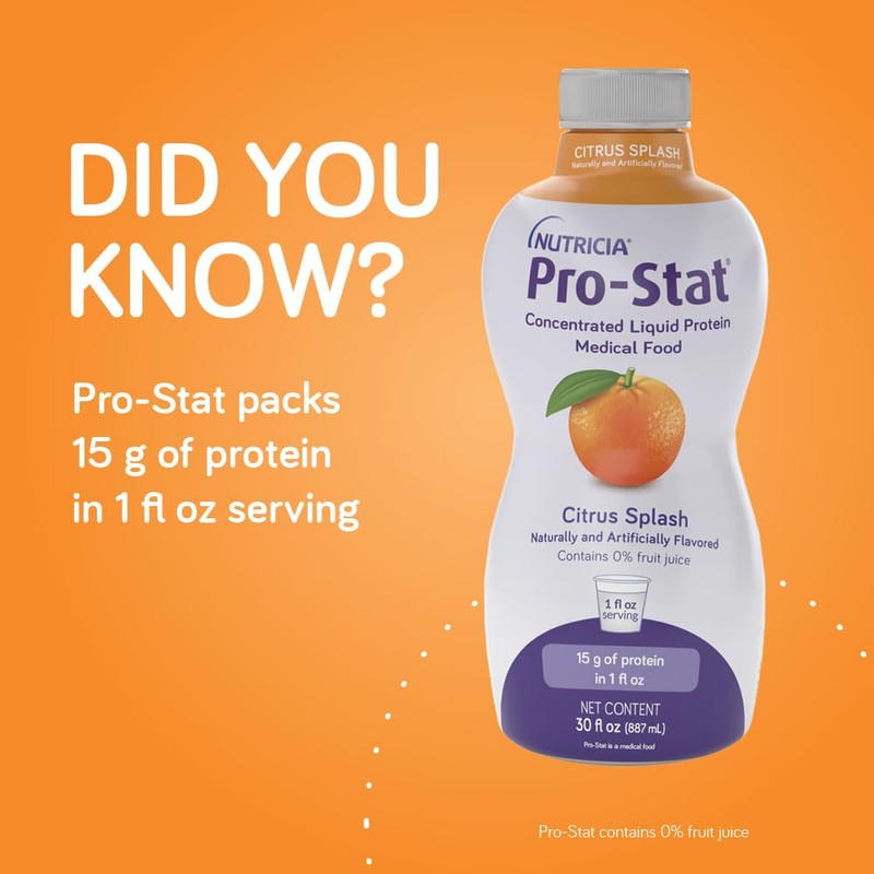 Pro-Stat Concentrated Liquid Protein Medical Food - Citrus Splash Flavor,