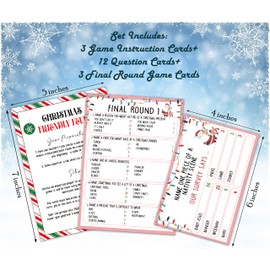 Christmas Feud Games, Friendly Feud Games, Family Activity, Family Games for Game Night, Baby Shower Game, Party Supplies for Adults, Xmas Holiday Party Game and Activity Decorations (f003)