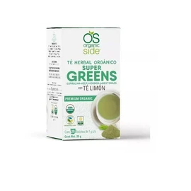 ORGANIC SIDE TÉ HERBAL SUPER GREENS CON TE LIMON