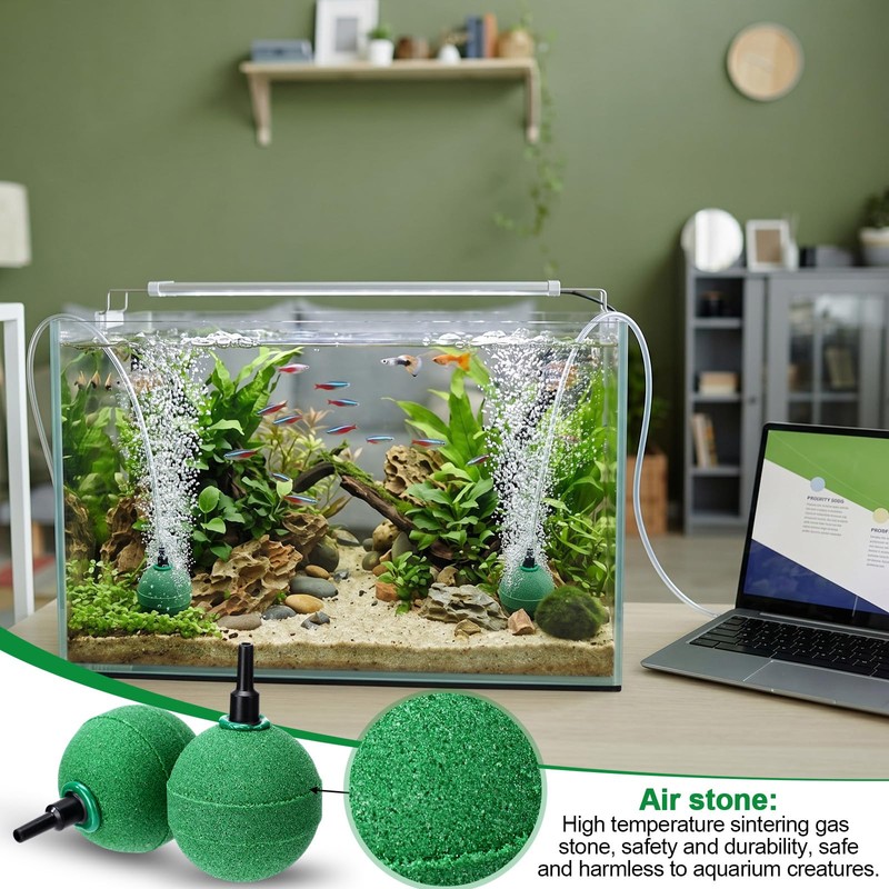 Reginary 20 Pcs Ball Air Stones 2 Inch for Fish
