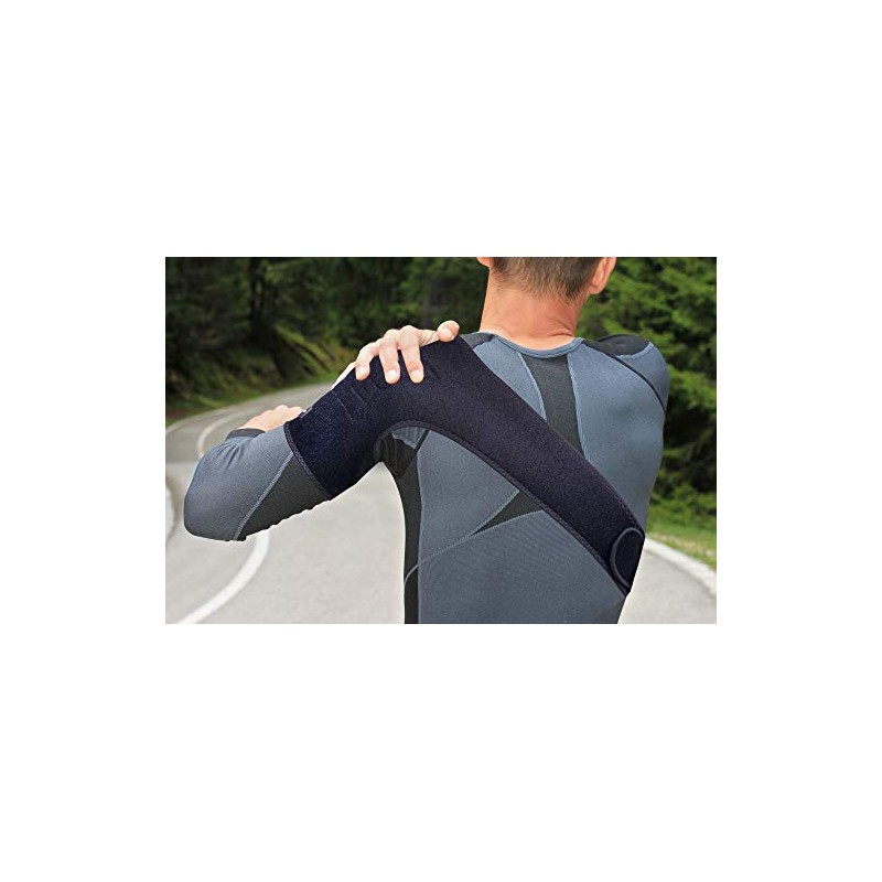 Thx4COPPER Magnetic Shoulder Brace, Compression Support Wrap Belt, Adjustable Stabilizer,Arm