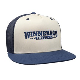 Rodeo Time Dale Brisby Winnebago Rodeo Co. Cap Adjustable Snapback Hat (US, Alpha, One Size, Navy/Tan)