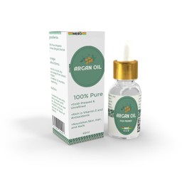 Organic Argan Oil – 100% Pure & Cold-Pressed, Premium Quality Moroccan Argan Oil for Hair, Skin & Nails, Vegan & Eco-Friendly – 50ml