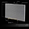 DNA Motoring OEM-RA-2675 OE Style Aluminum Cooling Radiator Compatible with