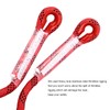 Red 164Ft (50m) 8mm Static Polyester Climbing Rope for Outdoor