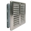 Stainless Steel Ventilation Grille 200 x 200 mm with Slats
