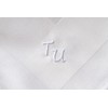 Pack of 6 cloth napkins with monograms high quality embroidery;