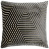 Paoletti Evoke Cushion Cover, Charcoal, 45 x 45cm