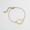 MYANAIL Stainless Steel Sun Bracelet Jewelry Sunshine Circle Chain Bracelet