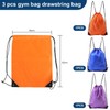 FFDHWU 3 Pieces Of Drawstring Pockets, Adjustable Drawstring Backpack, Waterproof