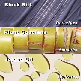 Volition Beauty Detoxifying Silt Gelee Face Mask - Sustainably Harvested Purifying Gel Detox Facial Mask - Black Silt & Plant Squalane Help Reduce Look of Fine Lines, Vegan (60ml / 2 fl oz)