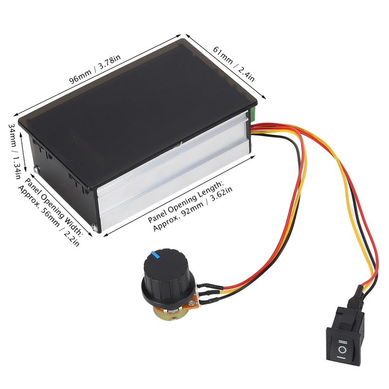PWM Motor Speed Controller Stepless Regulator Variable CW CCW Button
