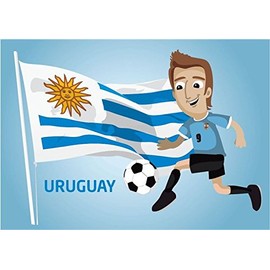 Zirni Uruguay Football Player Flag Soccer World Cup Sticker Decal Design
