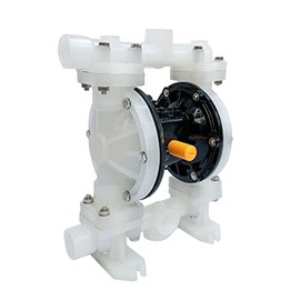 TABODD Air Operated Double Diaphragm Pump QBY3-25APP, 1 inch Outlet Inlet 22 GPM Pneumatic Transfer Pump 100 PSI Industrial Pump Pneumatic Double Diaphragm Pump for Chemical Waste Oil