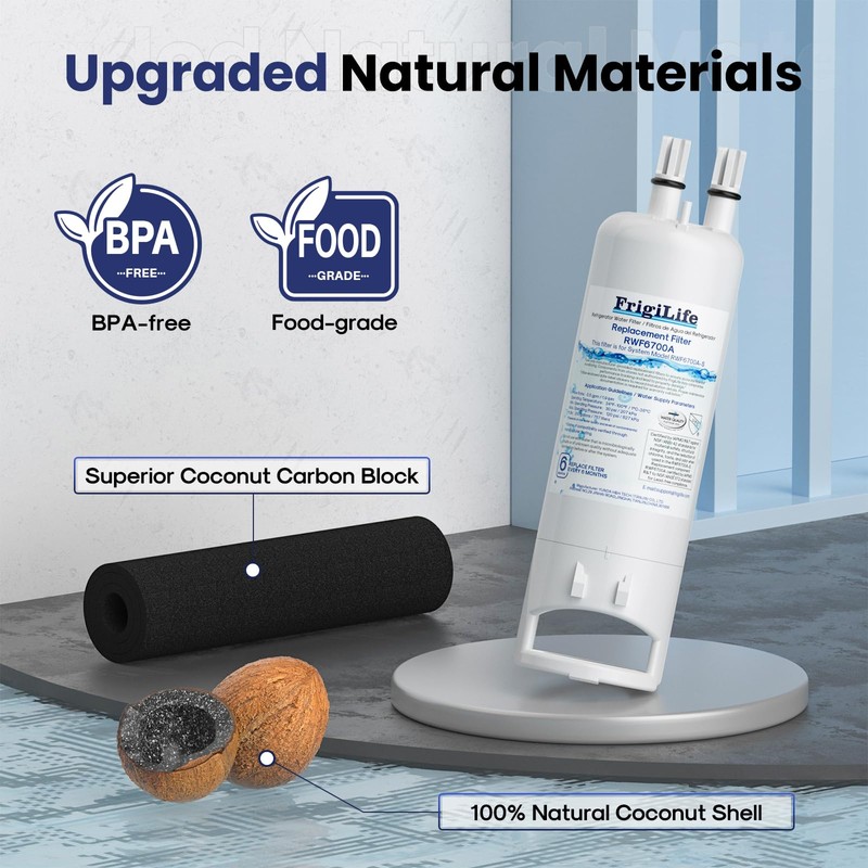 FrigiLife W10295370A Refrigerator Water Filter Compatible with EDR1RXD1, Everydrop® Filter
