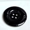 MajorCrafts 4pcs 50mm Black 4 Holes (Wide Edge) Round Large