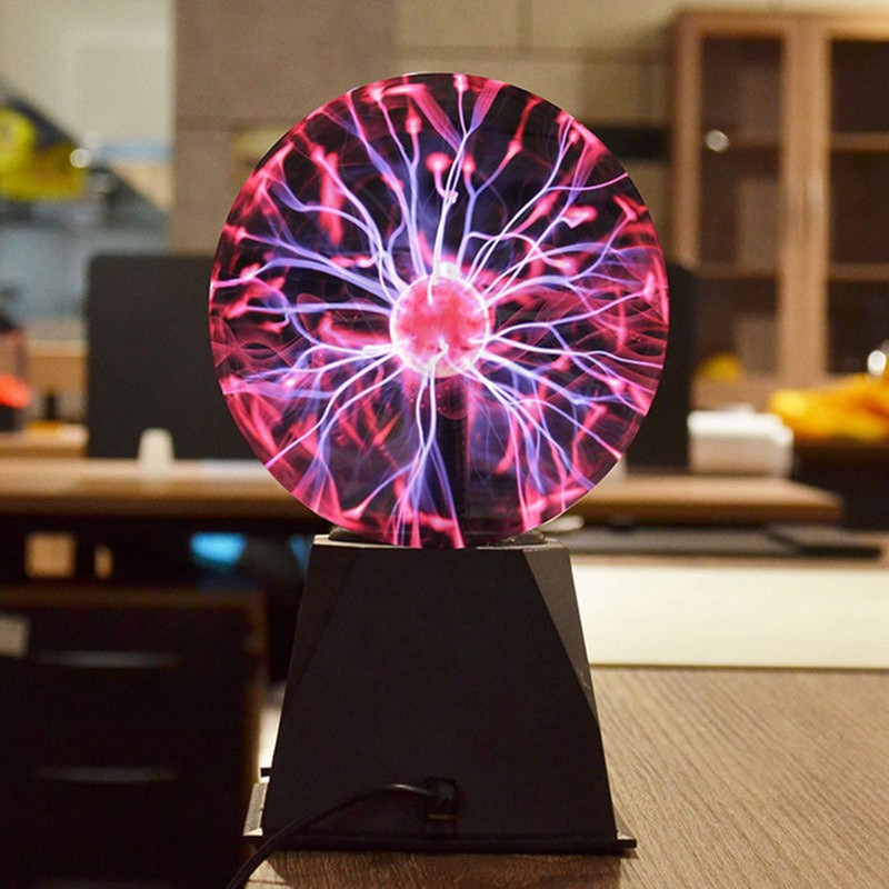 Agatige 3 Inch Magic Plasma Ball Lamp, Touch Sensitive Plasma