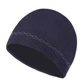 BUTITNOW XXL Brimless Beanie Hats,Large Knitted Trawler Skull Cap,Winter Stretchy Docker Cap,Warm Rolled Cuff Harbour Hat