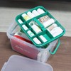 Vababa Clear First Aid Box, Plastic Storage Container with Locking