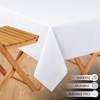 Ramanta Home Rectangle Tablecloth 60x84 inch Washable Polyester Fabric Table