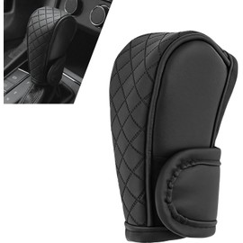 Funda de cuero para palanca de cambios de coche, cubierta antideslizante y protectora de polvo, protector transpirable para palanca de cambios, accesorios universales para interior de coche para