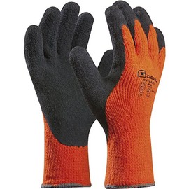Arbeitshandschuh WINTER GRIP | Größe 11 (XXL) | orange/schwarz | schützt vor Kälte | 1 Paar