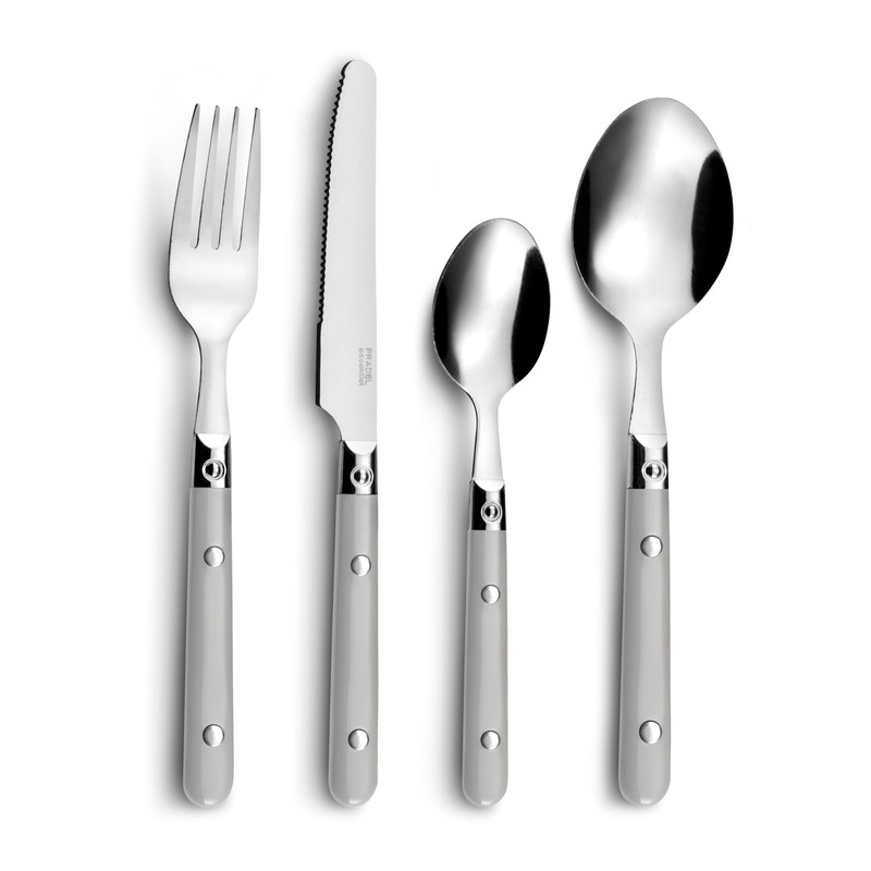 Amefa Saxo Cutlery for 4 People, Stainless Steel Plastic 18/0,