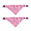 Ling & Bai 2Pcs Dog Bandana Collar Adjustable Boho Pet