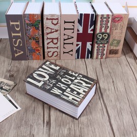 Book safe storage box, dictionary book secret safe safe box with 2 keys money cash jewelry lock box conversion book hidden safe(#1)