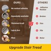 JSEI Stair Treads for Wooden Steps with 3D Leaf Pattern,