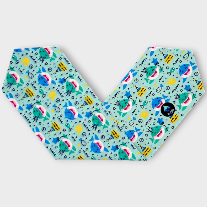 Waterplops Swimming Goggles for Children, Boys, Shark Drawings, Anti-Fog Ultra