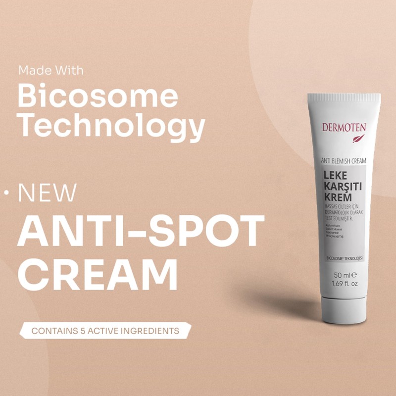 DERMOTEN Anti-Blemish & Brightening Cream, Advanced Dark Spot Corrector, Dermatologically