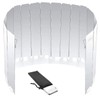 Windscreen, Large Wind Block, Windproof, Reflector, Aluminum, Foldable, Reinforced Version,