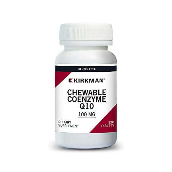 Kirkman Coenzyme Q10 100 mg Chewable Tablets (with Stevia) | 120 Chewable Tablets