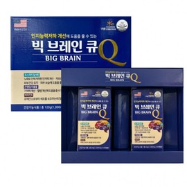 Big Brain Q 60 Capsules Phosphatidyl Celine Ginkgo Biloba Vitamin E Red Ginseng Acerola, 60 Tablets, 2 Pieces / 빅 브레인 큐 60캡슐 포스파티딜셀린 은행잎 비타민E 홍삼 아세로라, 60정, 2개