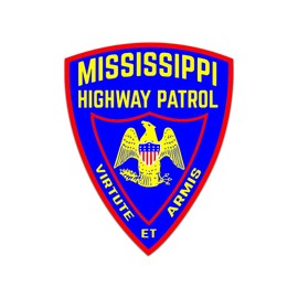 Mississippi Highway Patrol Sticker Decal - Self Adhesive Vinyl - Weatherproof - Made in USA - mhp state police Sized 1.58" W x 2" H