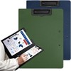 [Set of 2] Blue & Green Binder A4 Bi-Fold Clipboard