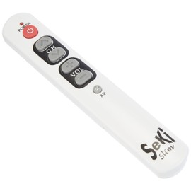 SeKi Slim weiss lernfähige Universal-Fernbedienung mit großen Tasten - für Senioren + Kinder
