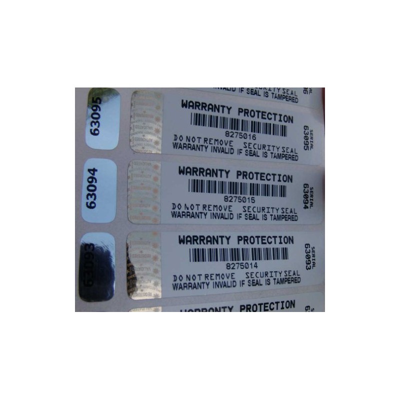 Warranty Void Tamper-Evident Security Labels with Hologram X 100
