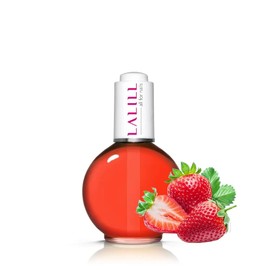 LALILL Nail Cuticle Oil 75 ml - Strawberry Nail Care Oil - Nail Oil Care for Nails Cuticles - Spa Manicure Nail Design Hands - Vegan - with Pipette