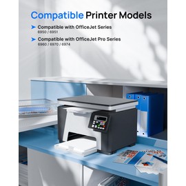 GPC IMAGE 903XL Multipack Compatible with HP 903 XL HP 903 Printer Cartridges for HP Officejet 6950 Printer Cartridges for HP Officejet Pro 6970 Cartridges 6960 All-In-One Printer (Pack of 4)